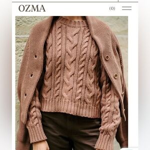 Ozma Patti Cable-knit Sweater